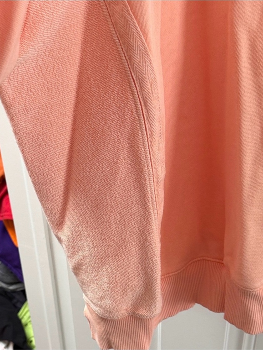 aerie Oversized Peach Crewneck Sweatshirt - Picture 4 of 5